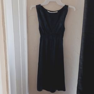 Black silk dress